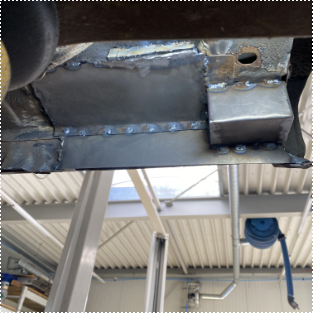 wegwerkte roest