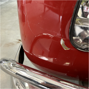 barst in carrosserie
