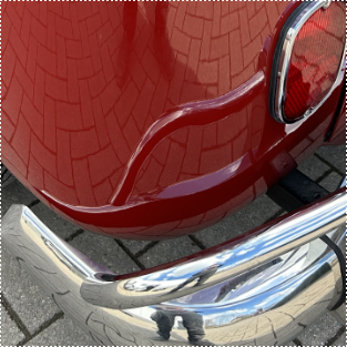 barst in carrosserie wegwerkt